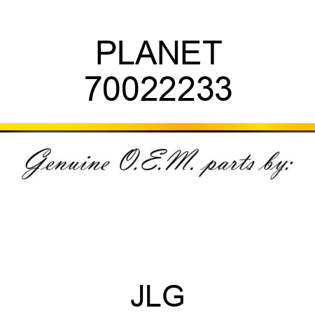 PLANET 70022233