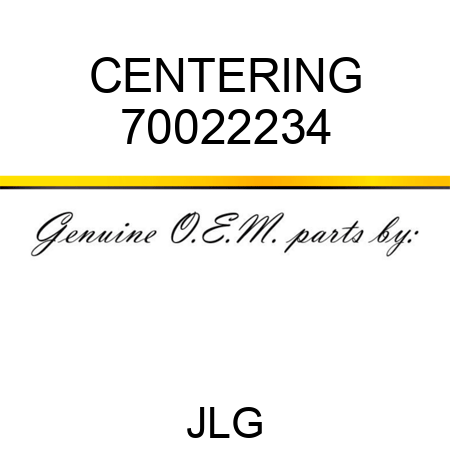 CENTERING 70022234