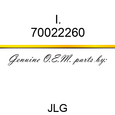 I. 70022260