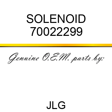 SOLENOID 70022299
