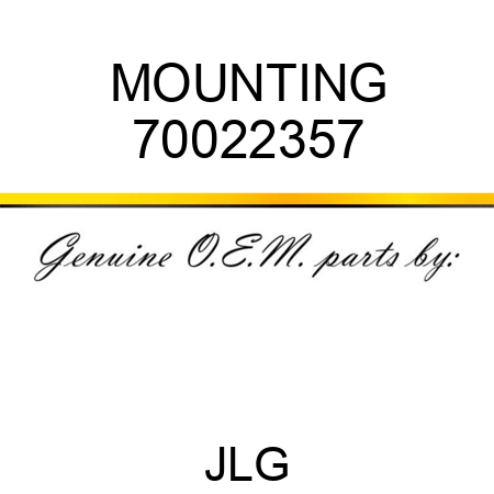 MOUNTING 70022357