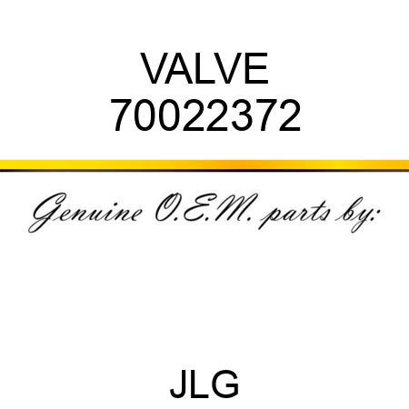 VALVE 70022372