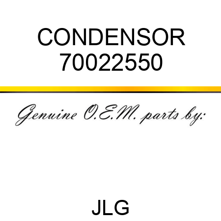 CONDENSOR 70022550