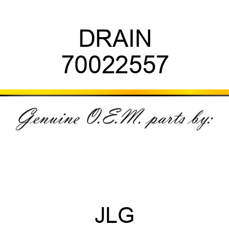 DRAIN 70022557