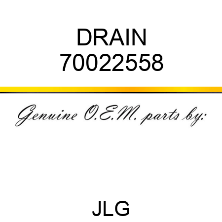 DRAIN 70022558