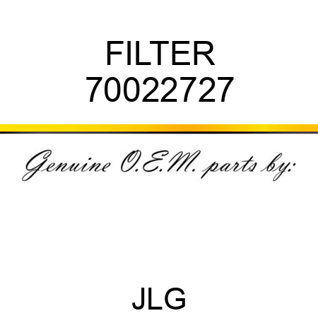 FILTER 70022727
