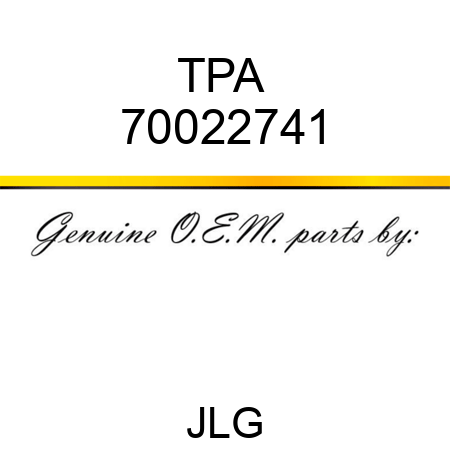 TPA  70022741
