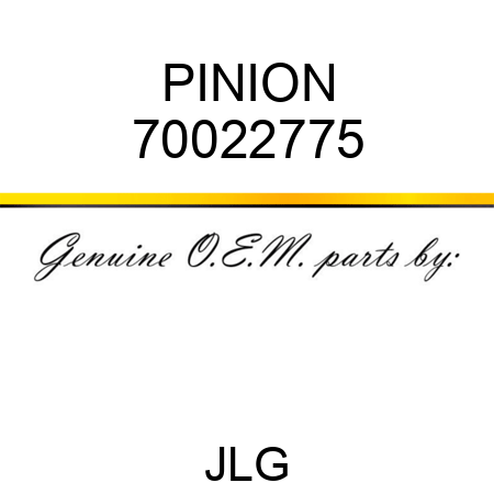 PINION 70022775