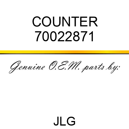 COUNTER 70022871