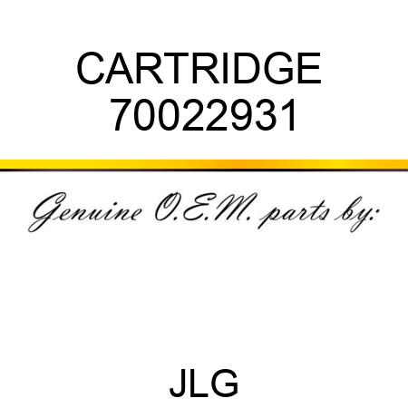CARTRIDGE  70022931