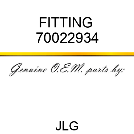 FITTING  70022934