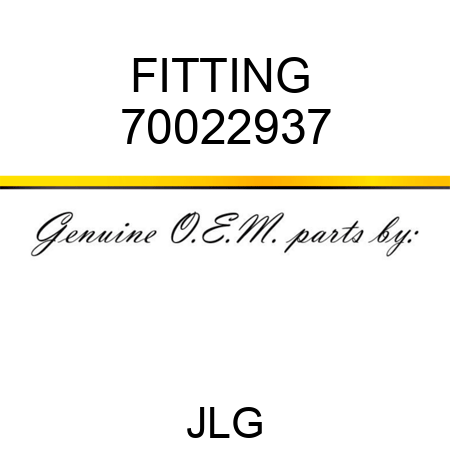 FITTING  70022937