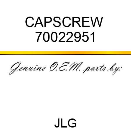 CAPSCREW  70022951