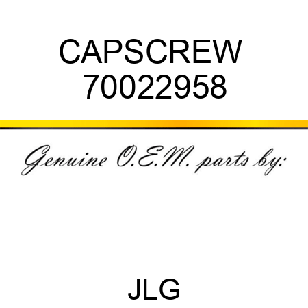 CAPSCREW  70022958