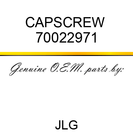 CAPSCREW  70022971