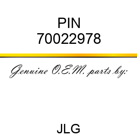 PIN 70022978