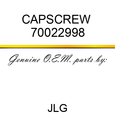 CAPSCREW  70022998