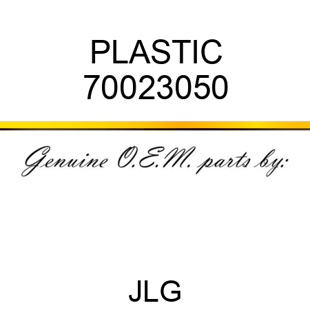PLASTIC 70023050