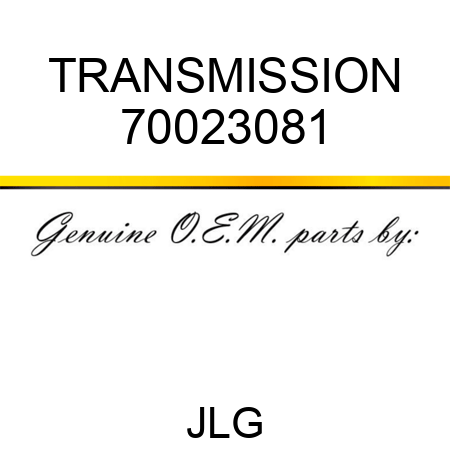 TRANSMISSION 70023081