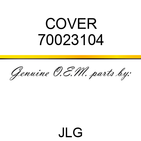 COVER 70023104