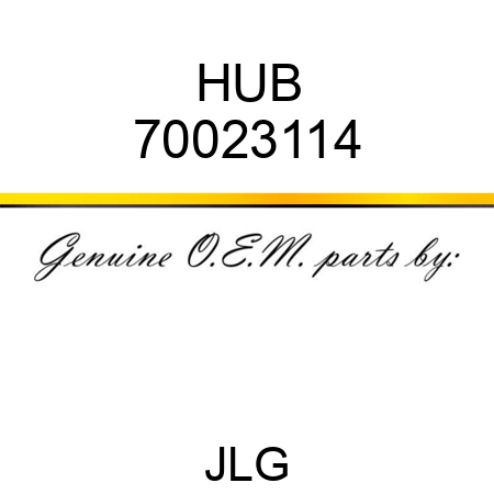 HUB 70023114