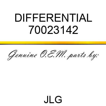 DIFFERENTIAL 70023142