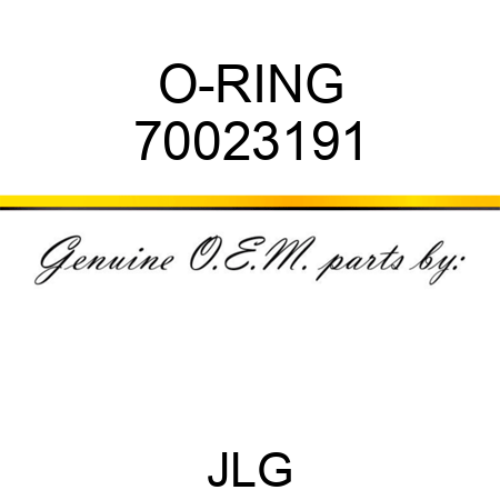 O-RING 70023191