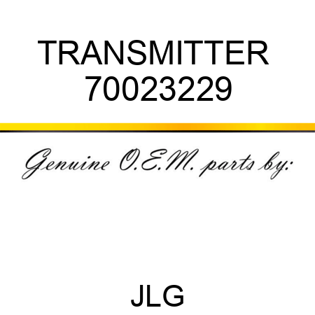TRANSMITTER  70023229