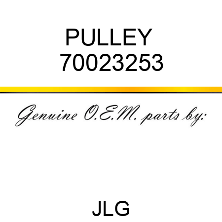 PULLEY  70023253