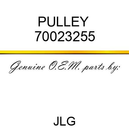PULLEY  70023255