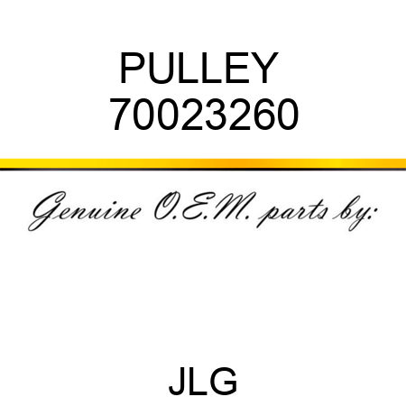 PULLEY  70023260