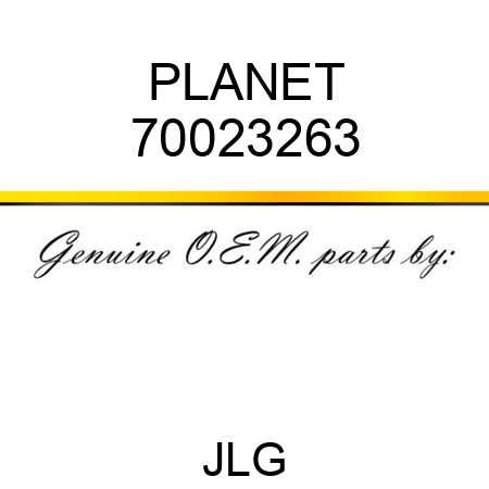 PLANET 70023263