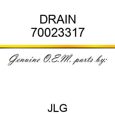 DRAIN 70023317