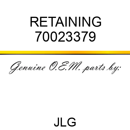 RETAINING 70023379