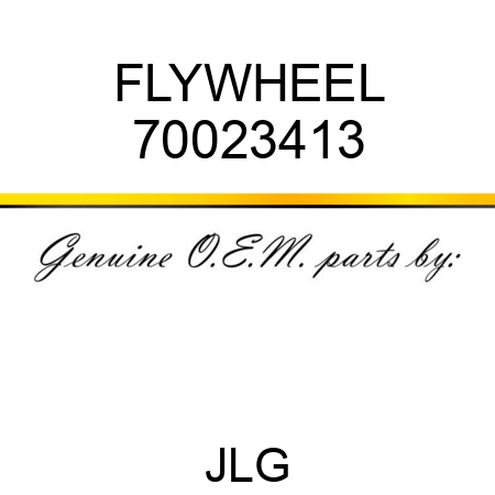 FLYWHEEL 70023413