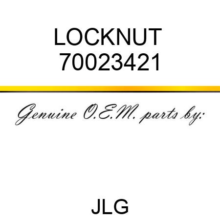 LOCKNUT  70023421