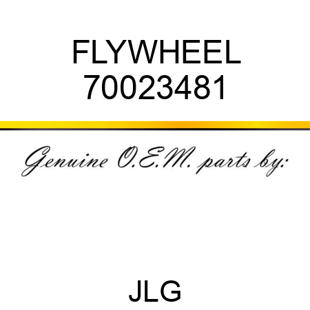 FLYWHEEL 70023481