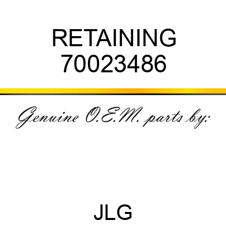 RETAINING 70023486