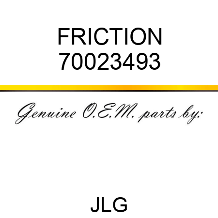 FRICTION 70023493