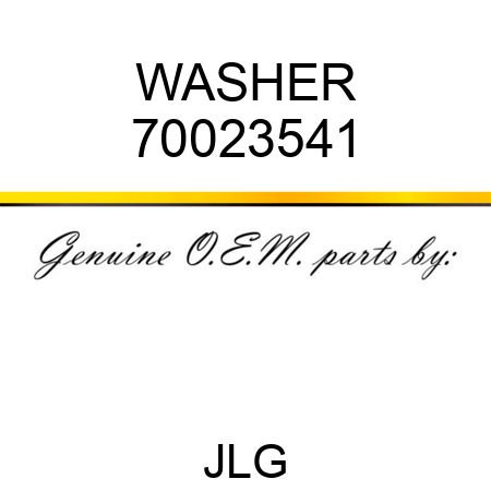 WASHER 70023541