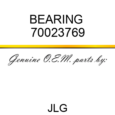 BEARING  70023769