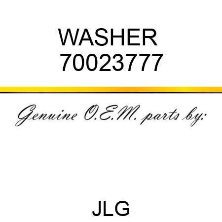 WASHER  70023777