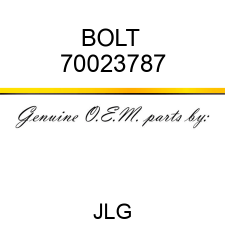 BOLT  70023787