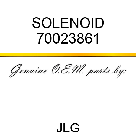 SOLENOID 70023861