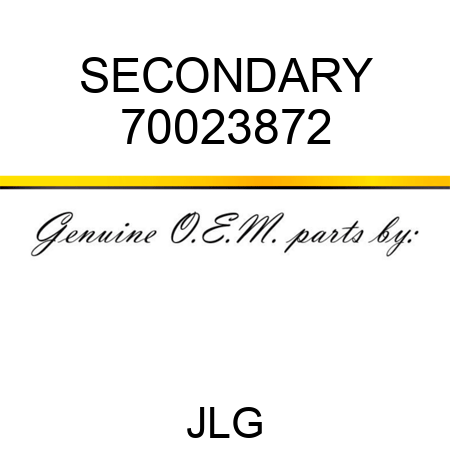SECONDARY 70023872