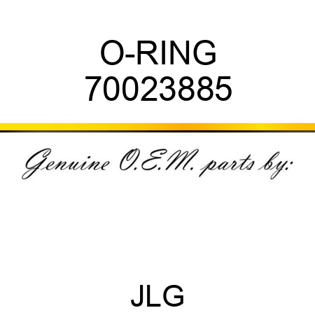 O-RING 70023885