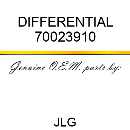 DIFFERENTIAL 70023910