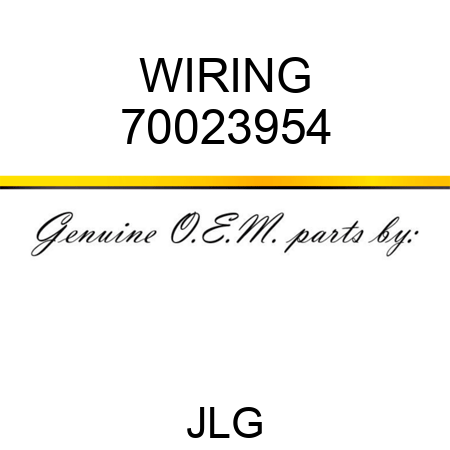 WIRING 70023954