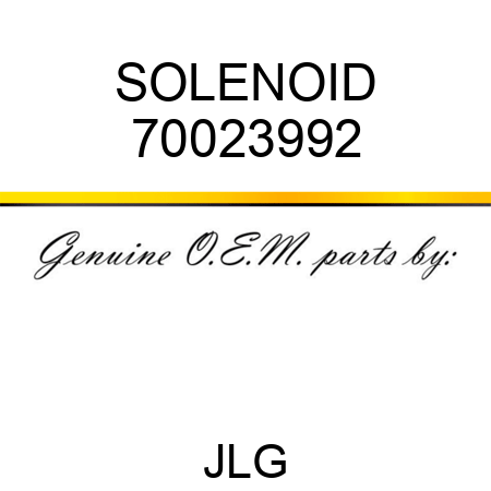 SOLENOID 70023992