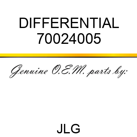 DIFFERENTIAL 70024005